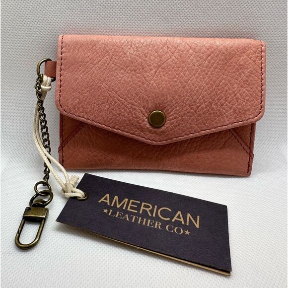 american leather co Accessories - American Leather Co. Monica Coin Purse Faded Rose Smooth NWT